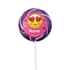 Emojis Pink Personalized 2" Lollipops (24 Pack)