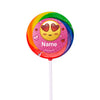 Emojis Pink Personalized 2" Lollipops (24 Pack)