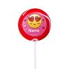 Emojis Pink Personalized 2" Lollipops (24 Pack)