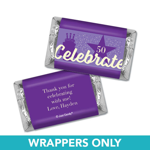 Personalized Birthday Hershey's Miniatures Wrappers Celebrate