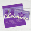 Personalized Milestone Birthday Let's Celebrate Chocolate Bar Wrappers Only