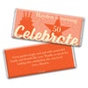 Personalized Milestone Birthday Let's Celebrate Hershey's Milk Chocolate Bar & Wrapper