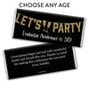 Personalized Milestone Birthday Let's Party Hershey's Milk Chocolate Bar & Wrapper