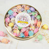 Personalized Birthday Confetti Large Gold Taffy Gift Tin