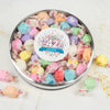 Personalized Birthday Confetti Large Silver Taffy Gift Tin