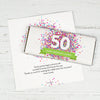 Personalized Milestone Birthday Confetti Burst Chocolate Bar Wrappers Only