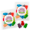 Personalized Birthday Confetti Burst Candy Bag with Gummy Bears