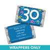 Personalized Thirty Confetti Birthday Hershey's Miniatures Wrappers Only