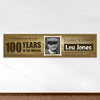 Personalized Birthday 100th Wanted Photo 5 Ft. Banner