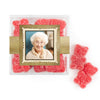 Personalized Milestones 100th Birthday Years in the Making JUST CANDY� favor cube with Sugar Sanded Gummy Bears