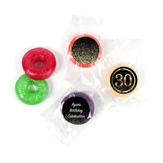 Personalized Elegant Birthday Bash 30 Life Savers 5 Flavor Hard Candy