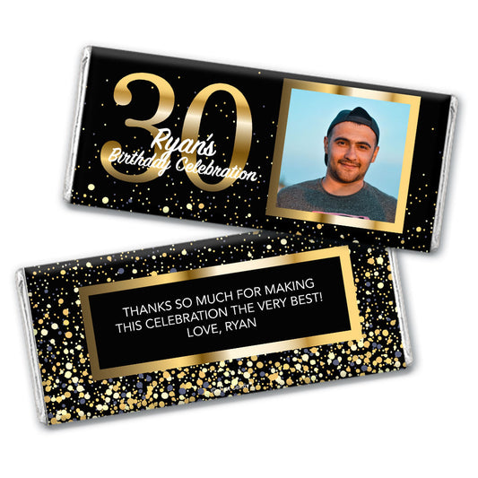 Personalized 30th Birthday Celebration Hershey's Milk Chocolate Bar