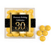 Personalized Milestone 30th Elegant Birthday Bash JUST CANDY� favor cube with Just Candy Milk Chocolate Minis