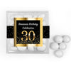 Personalized Milestone 30th Elegant Birthday Bash JUST CANDY� favor cube with Just Candy Milk Chocolate Minis