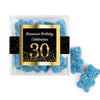 Personalized Milestones 30th Elegant Birthday Bash JUST CANDY� favor cube with Sugar Sanded Gummy Bears