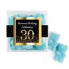 Personalized Milestones 30th Elegant Birthday Bash JUST CANDY� favor cube with Sugar Sanded Gummy Bears