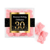 Personalized Milestones 30th Elegant Birthday Bash JUST CANDY� favor cube with Sugar Sanded Gummy Bears