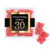 Personalized Milestones 30th Elegant Birthday Bash JUST CANDY� favor cube with Sugar Sanded Gummy Bears