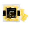 Personalized Milestones 30th Elegant Birthday Bash JUST CANDY� favor cube with Sugar Sanded Gummy Bears