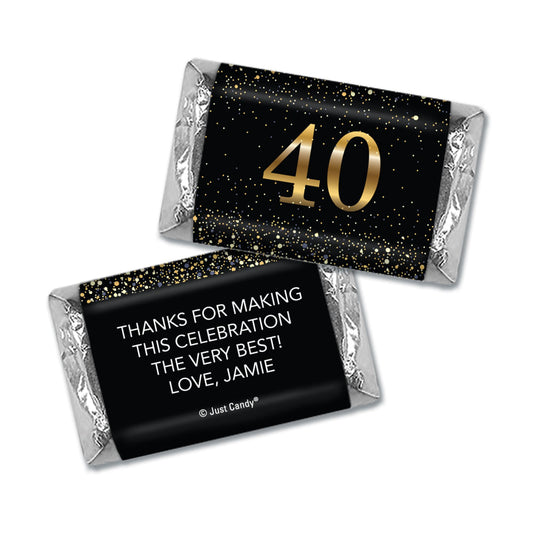 Personalized Birthday Hershey's Miniatures Elegant Birthday Bash 40