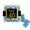 Personalized Milestones 40th Elegant Birthday Bash JUST CANDY� favor cube with Sugar Sanded Gummy Bears