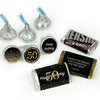 50th Birthday Candy Hershey's Kisses & Hershey's Miniatures for Party Favors