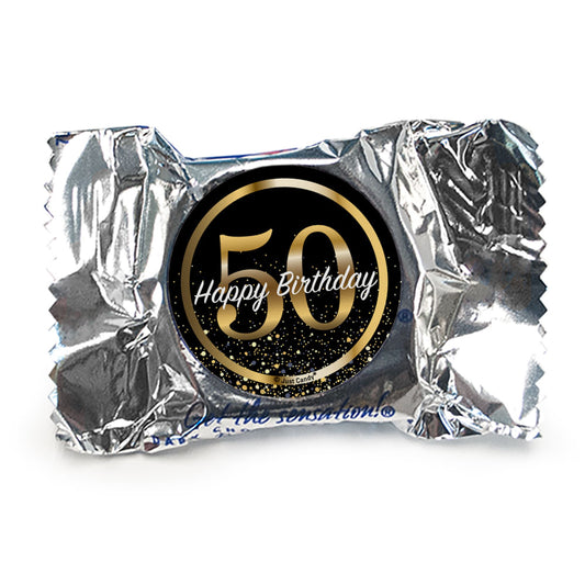 Milestone 50th Birthday York Peppermint Patties - Elegant Birthday Bash - pack of 70