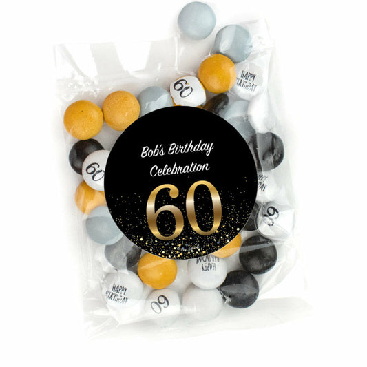 Elegant Milestone - 60 Candy Bag with JC Chocolate Minis