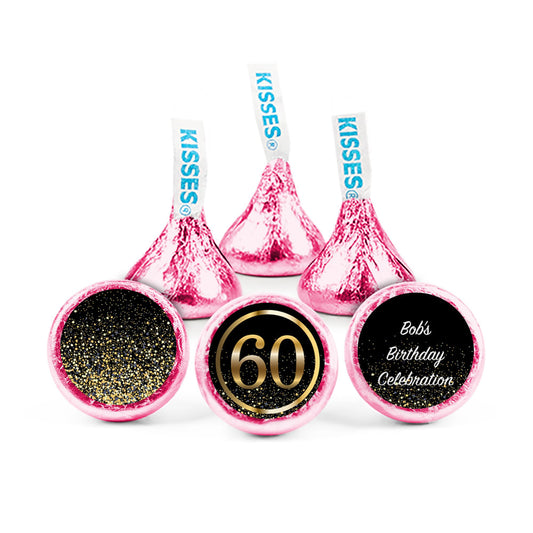 Personalized 60th Milestone Birthday Elegant Birthday Bash Hershey's Kisses