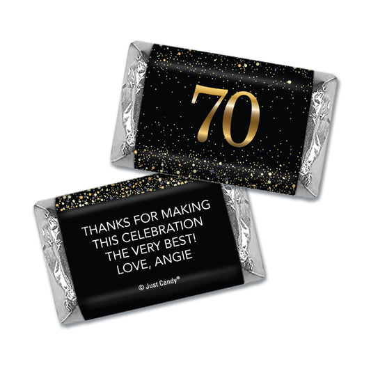 Personalized Birthday Hershey's Miniatures Elegant Birthday Bash 70