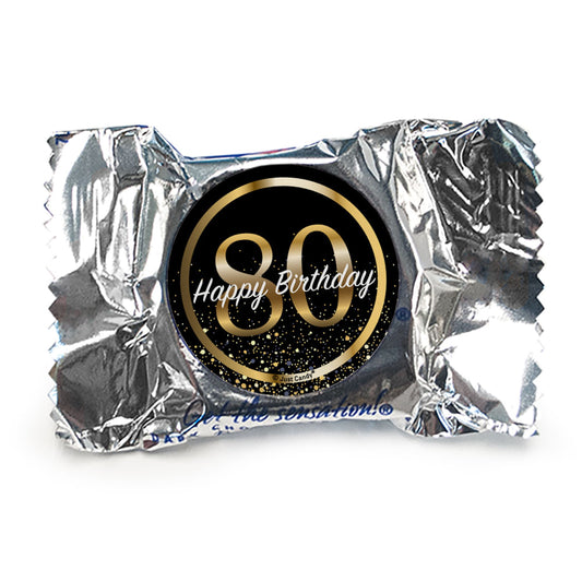 Milestone 80th Birthday York Peppermint Patties - Elegant Birthday Bash - pack of 70