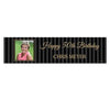 Personalized Birthday 50th Pinstripe Photo 5 Ft. Banner