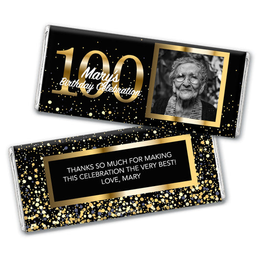 Personalized 100th Birthday Celebration Hershey's Milk Chocolate Bar