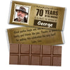 Personalized Milestone Birthday Wanted Belgian Chocolate Bar & Wrapper