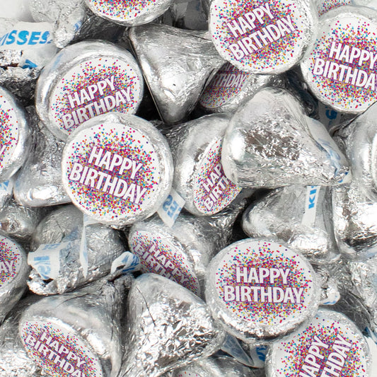 Birthday Candy Hershey's Kisses & Hershey's Miniatures for Party Favors - Happy Birthday