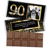 Personalized Milestone Birthday Elegant Birthday Bash Belgian Chocolate Bar with Photo