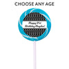 Birthday Personalized Small Swirly Pop Polka Dot (24 Pack)