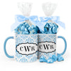 Personalized Birthday Baroque Pattern 11oz Mug with Hershey's Kisses