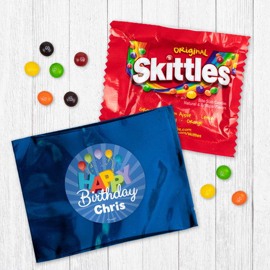 Personalized Happy Birthday Skittles