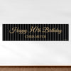 Personalized Birthday 30th Regal Stripes 5 Ft. Banner