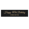 Personalized Birthday 40th Regal Stripes 5 Ft. Banner