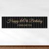 Personalized Birthday 60th Regal Stripes 5 Ft. Banner