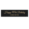 Personalized Birthday 90th Regal Stripes 5 Ft. Banner