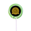 Milestones Personalized Small Swirly Pop 80th Birthday Favors (24 Pack)