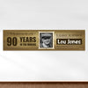 Personalized Birthday 90th Wanted Photo 5 Ft. Banner