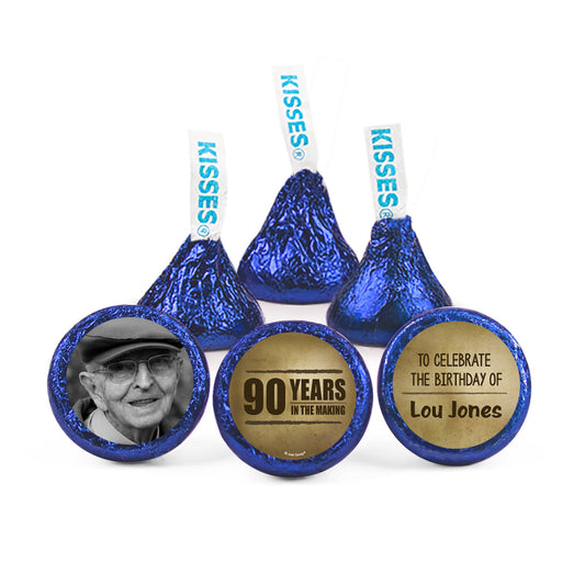 Personalized 90th Milestone Birthday Years in the Making Hershey's Kisses