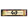 Personalized Birthday Confetti 40th 5 Ft. Banner