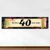 Personalized Birthday Confetti 40th 5 Ft. Banner