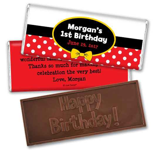 Birthday Personalized Hershey's Milk Chocolate Bar Mickey Mouse