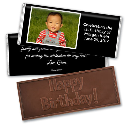 Personalized Birthday Embossed Happy birthday Chocolate Bar Photo & Message